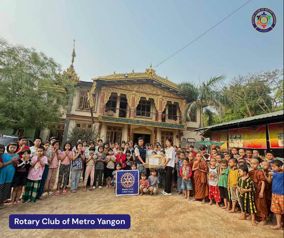 Donation to Children Affected by the Earthquake by Rotary Club Of Metro Yangon (RCMY)�[April 4, 2025]