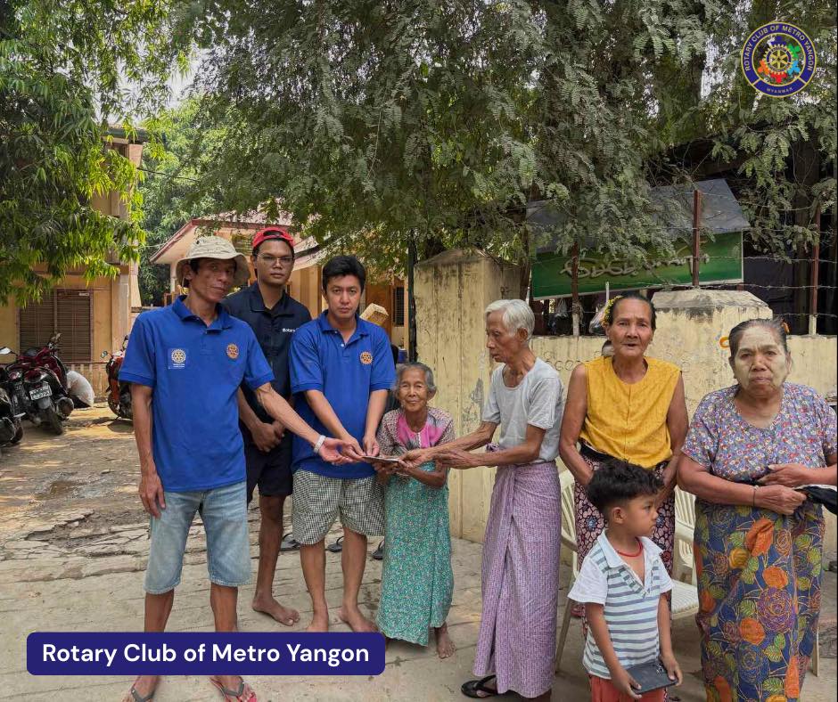 Rotary Club of Metro Yangon (RCMY) Continues Support for Earthquake Victims [5 April 2025]