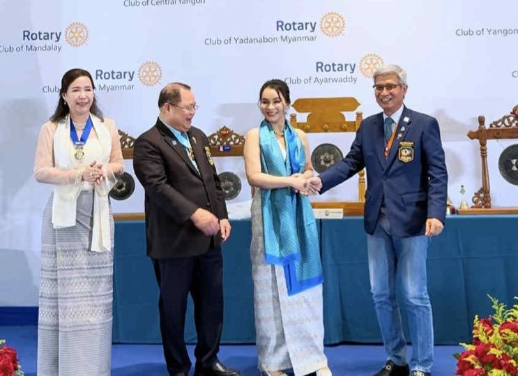 In commemoration of the 5th Anniversary of RCMY,Community Development Chair  Soe Moe Thu has made a contribution to Rotary International’s Annual Fund at the Major Donor .(19-Aug-25)