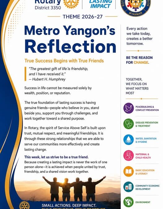 🤝 Metro Yangon – Weekly Reflection