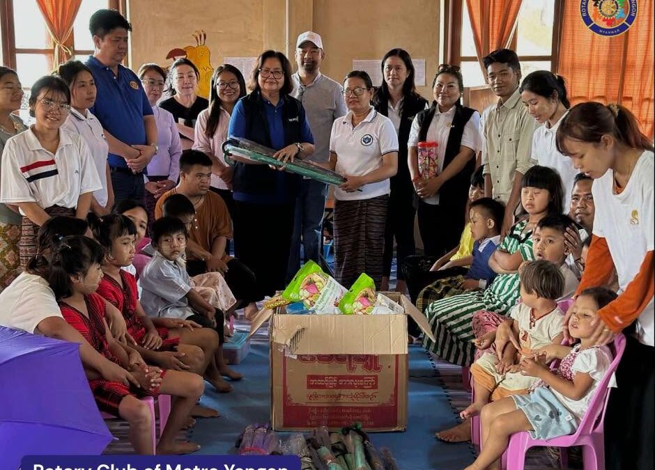 🌟 Natural Disaster Prevention Training and Donation by Rotary Club of Metro Yangon (RCMY-3350) [20 May 2025], Shan State